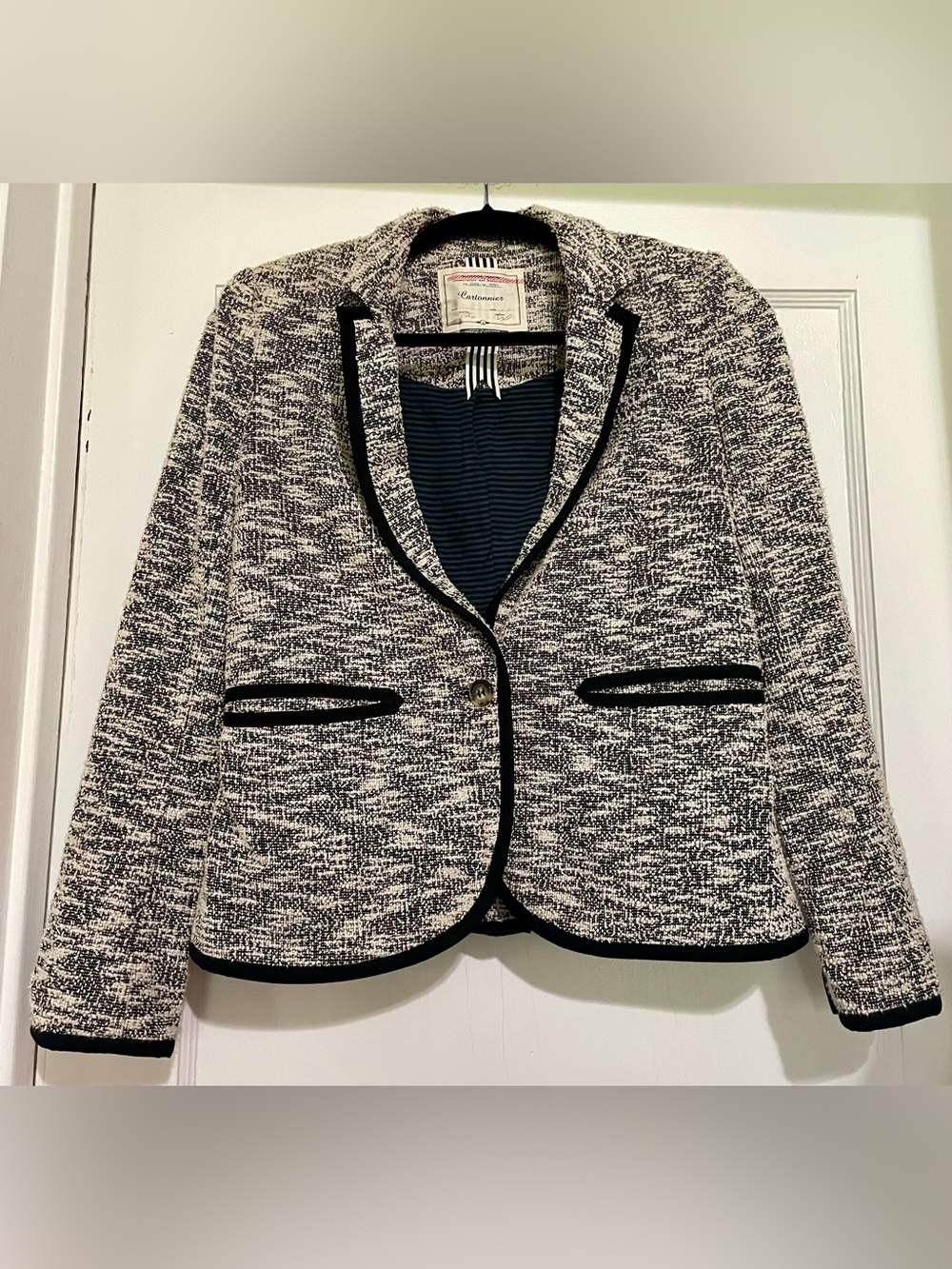 Vintage Anthropologie Tweed Blazer